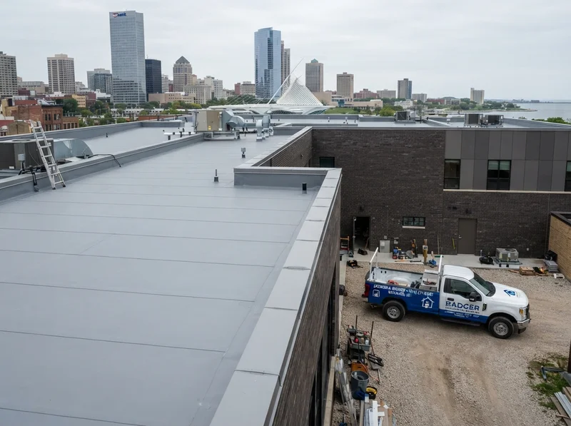 Commercial roofing service in Milwaukee