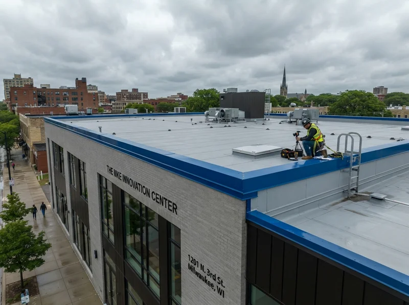 Commercial roof inspection in Milwaukee Commercial roof inspection in Milwaukee