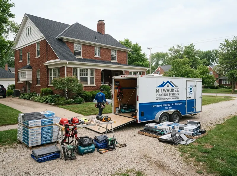 Professional Milwaukee roofing services preparation